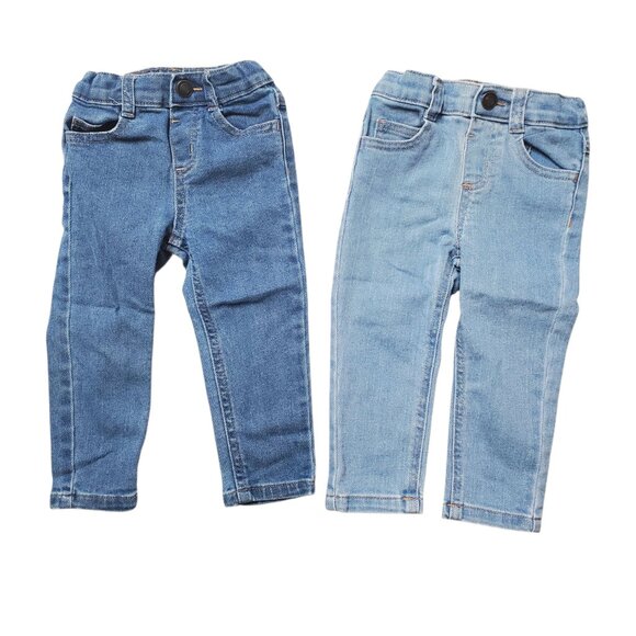 Infant Toddler Girl 18m 4 Piece Jeans Pants Fall Winter Clothing Bundle - Picture 2 of 8